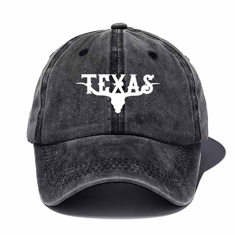 Western-Style Baseball Cap with Bull Head & Texas Lettering - Lightweight Breathable Hat for Men & Women, Green/ - Casual Outdoor, Camping, Travel - Hand Washable Cowboy Hat, Outdoor Headwear, Stylish Headwear, Durable Headwear, Outdoor Enthusiasts